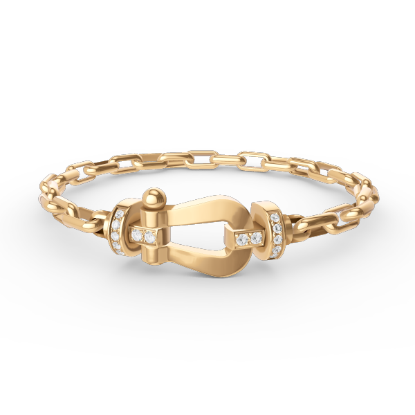 [⭐Aura]FORCE LARGE HORSESHOE CLASP  METAL BRACELET