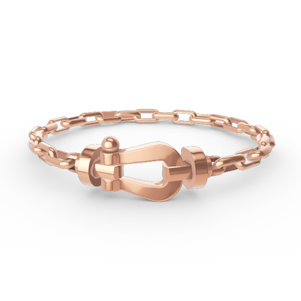 [⭐Aura]FORCE LARGE HORSESHOE CLASP  METAL BRACELET