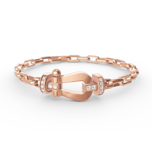 [⭐Aura]FORCE LARGE HORSESHOE CLASP  METAL BRACELET