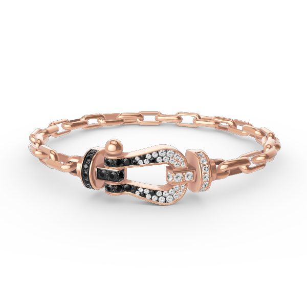 [⭐Aura]FORCE LARGE HORSESHOE CLASP  METAL BRACELET