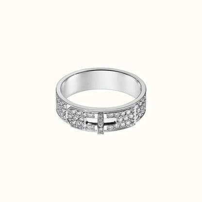 [⭐Aura]KELLY SILVER DIAMOND RING
