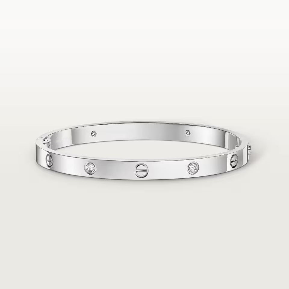 [⭐Aura]LOVE BRACELET 4.8MM 4 DIAMONDS