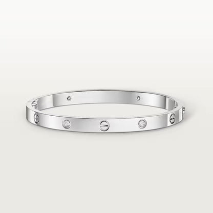 [⭐Aura]LOVE BRACELET 4.8MM 4 DIAMONDS