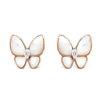 [⭐Aura]BUTTERFLY MOP DIAMOND EARRINGS