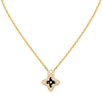 [⭐Aura]STAR PEDANT PINK GOLD DIAMOND NECKLACE