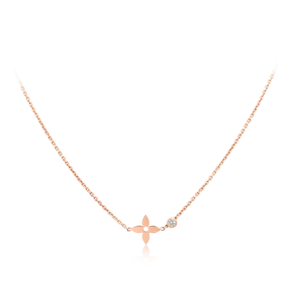 [⭐Aura]BLOSSOM PENDANT PINK GOLD AND DIAMOND