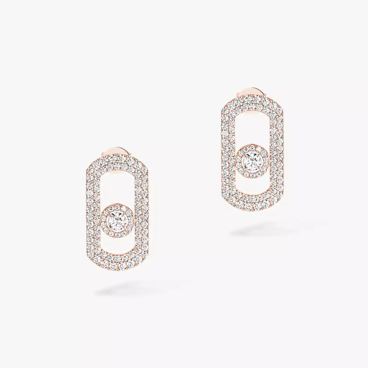 [⭐Aura]So Move Pave_-Set Diamond Earrings in Silver