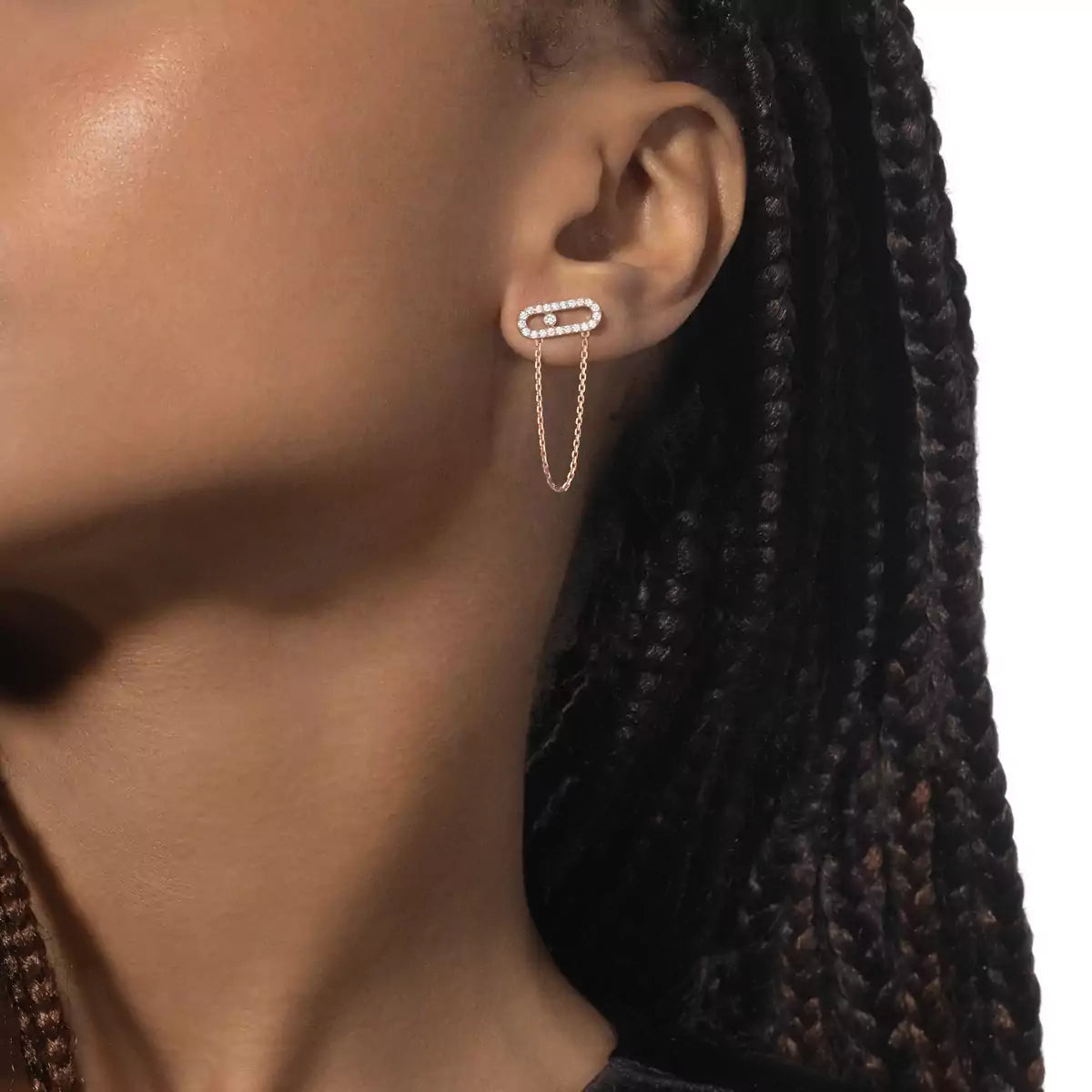 [⭐Aura]Move Uno Diamond Earrings