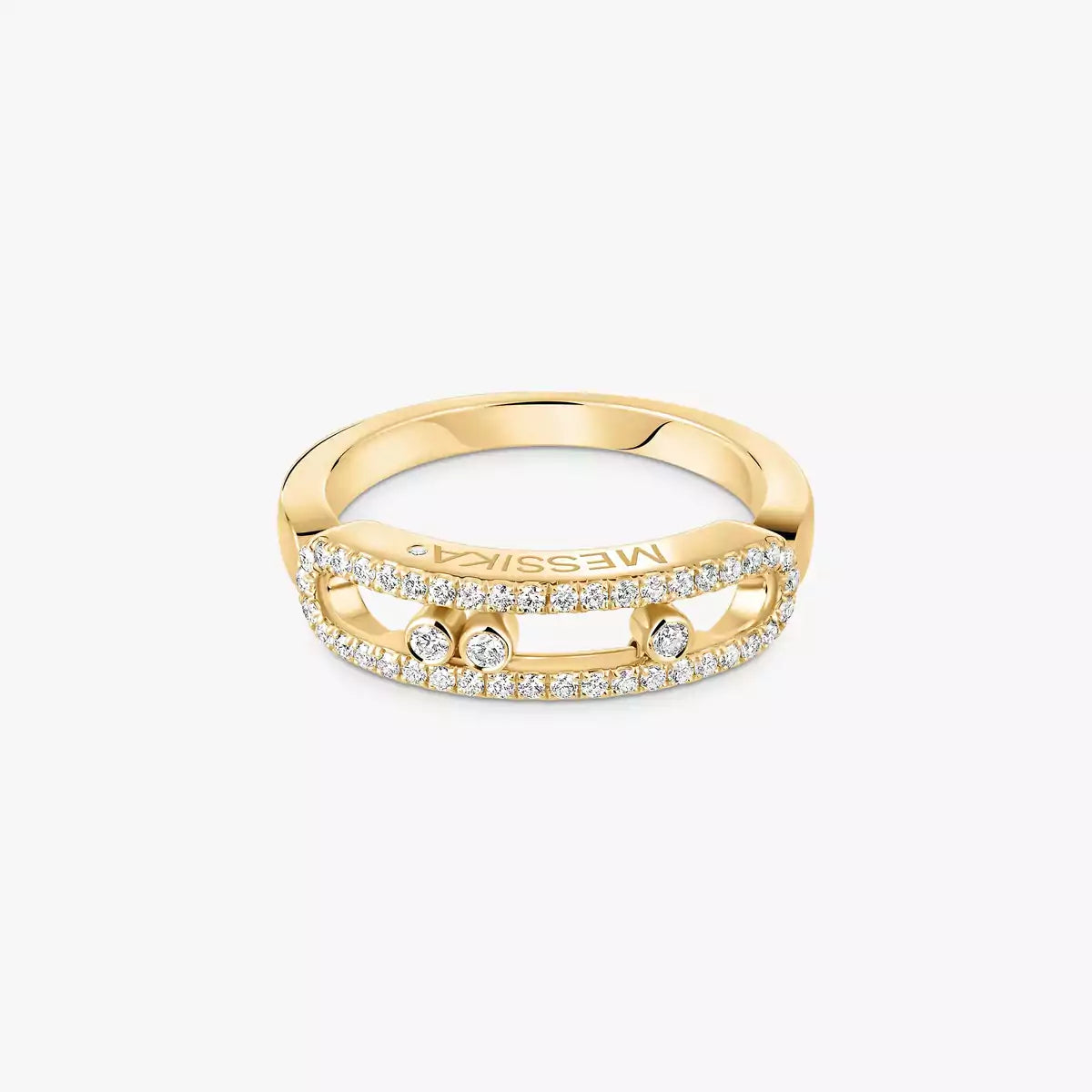 [⭐Aura] Baby Move Gold Diamond Pave_ Ring