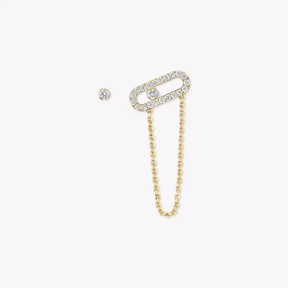 [⭐Aura]Move Uno Diamond Earrings