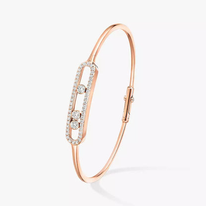[⭐Aura]Move Pavé Diamond Bangle Bracelet M
