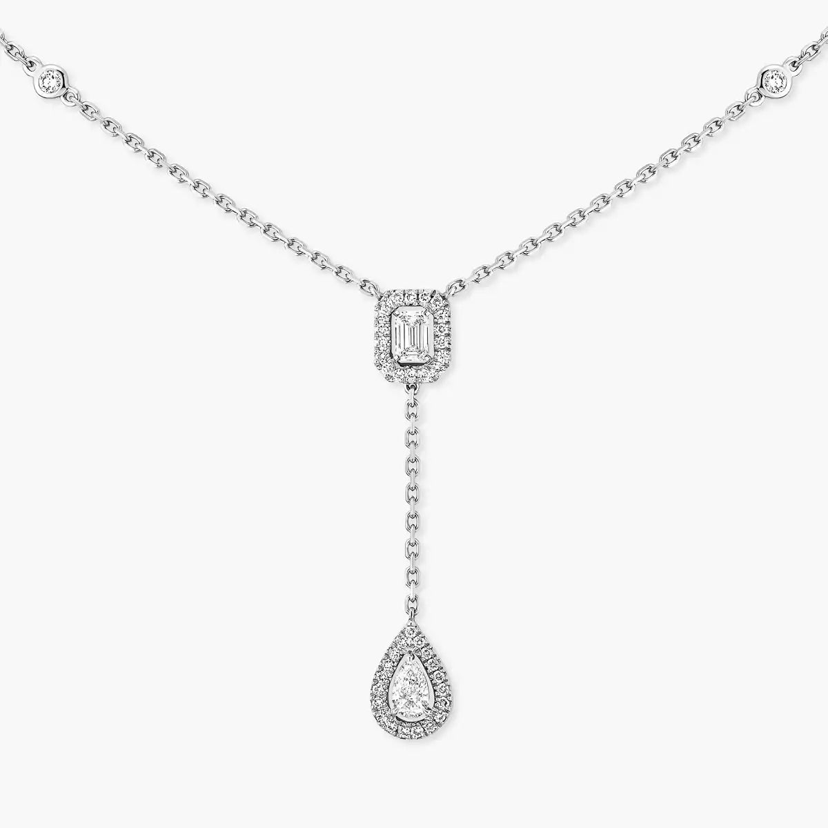 [⭐Aura]Gold Diamond Tie Necklace