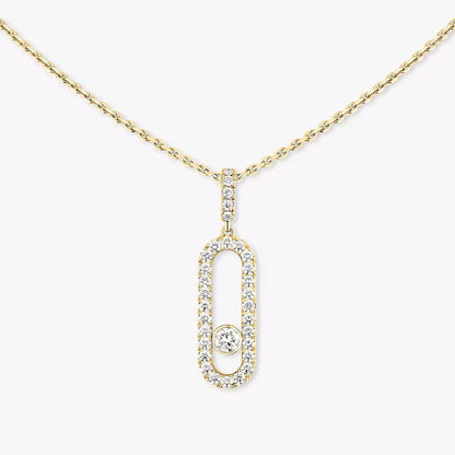 [⭐Aura]Move Uno Diamond Necklace in Rose Gold