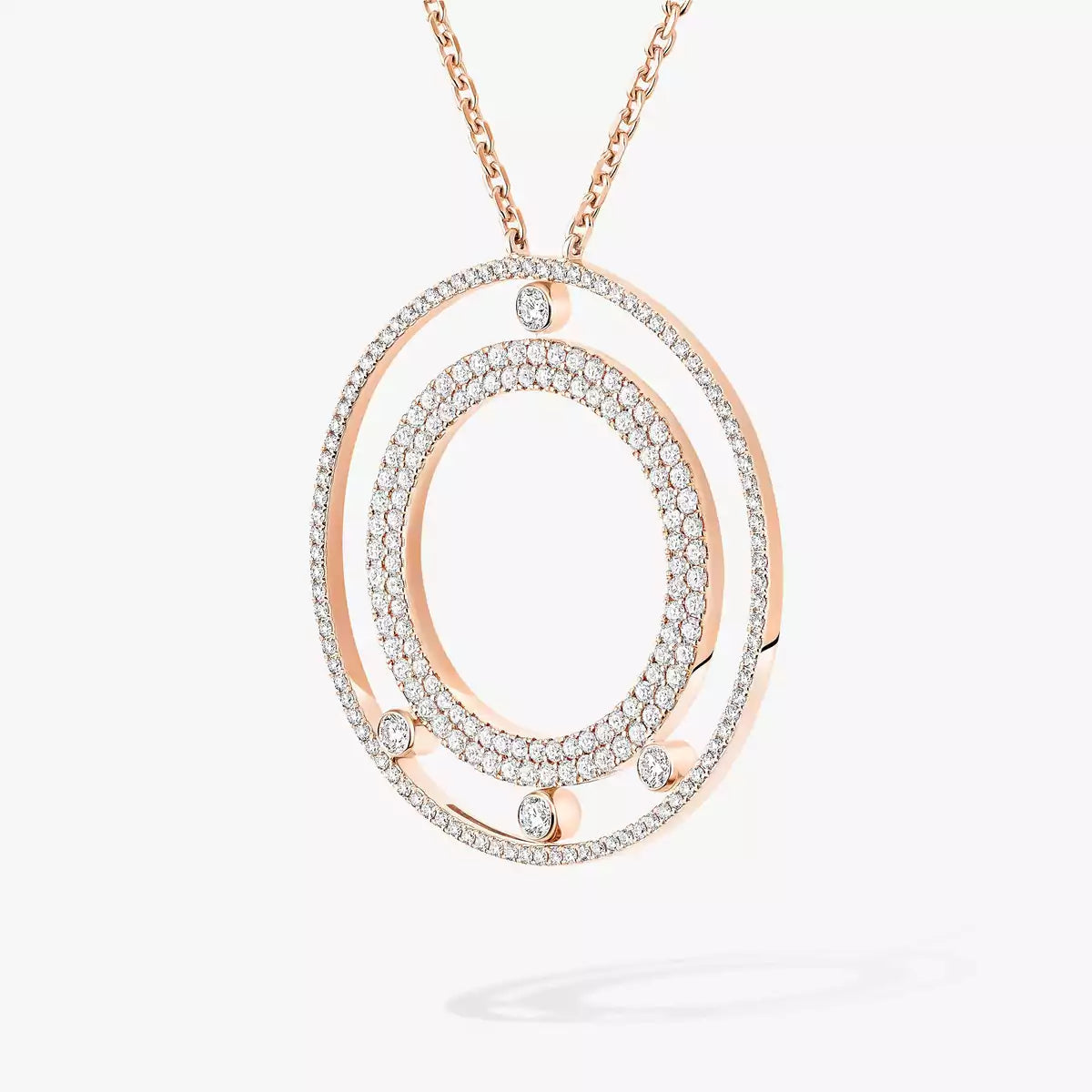 [⭐Aura]Move Romane Long Pave_-Set Diamond Necklace