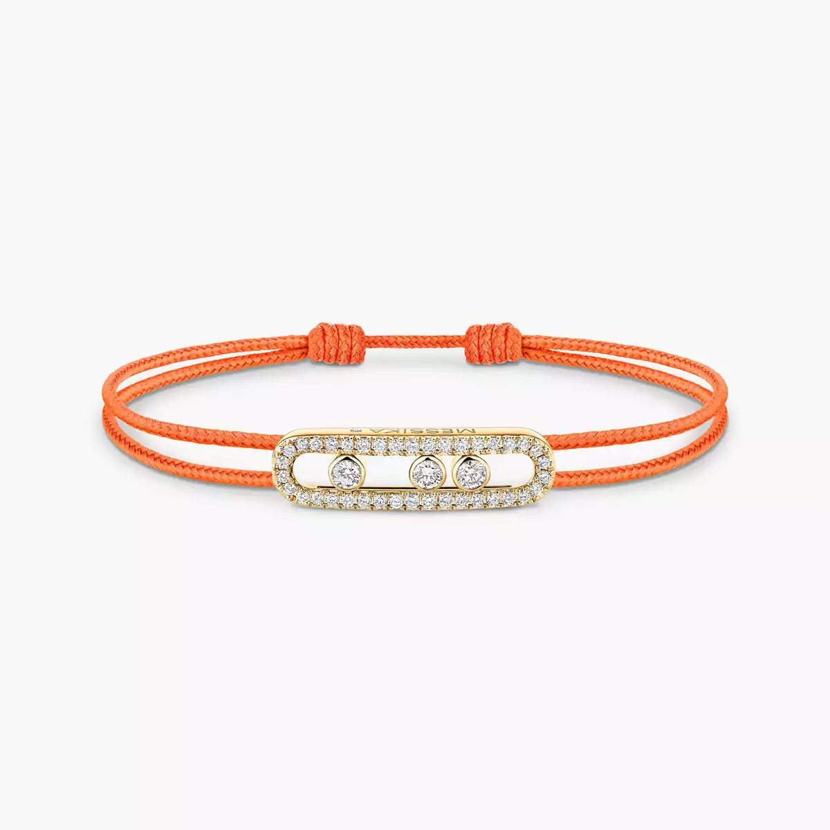 [⭐Aura]Messika Care(s) pink cord pavé bracelet