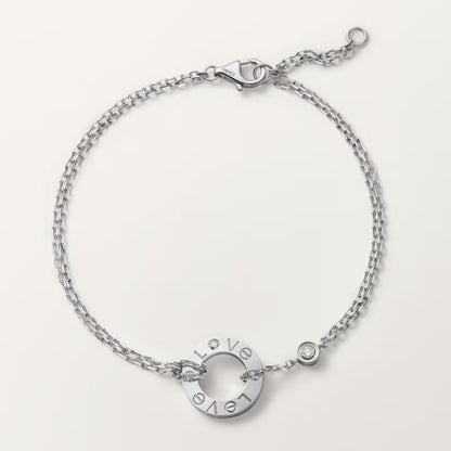 [⭐Aura]LOVE BRACELET 2 DIAMOND