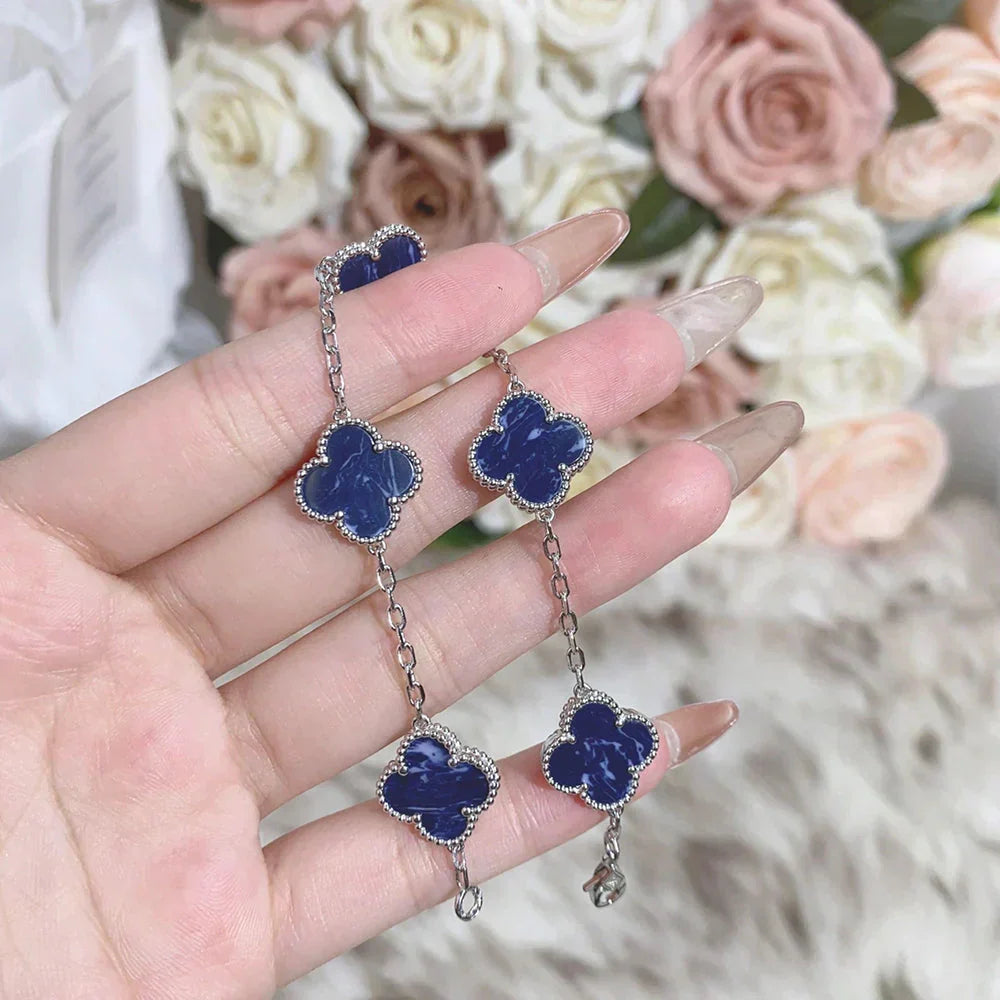 [⭐Aura]CLOVER 5 MOTIF PIETERSITE BRACELET COLLECTION