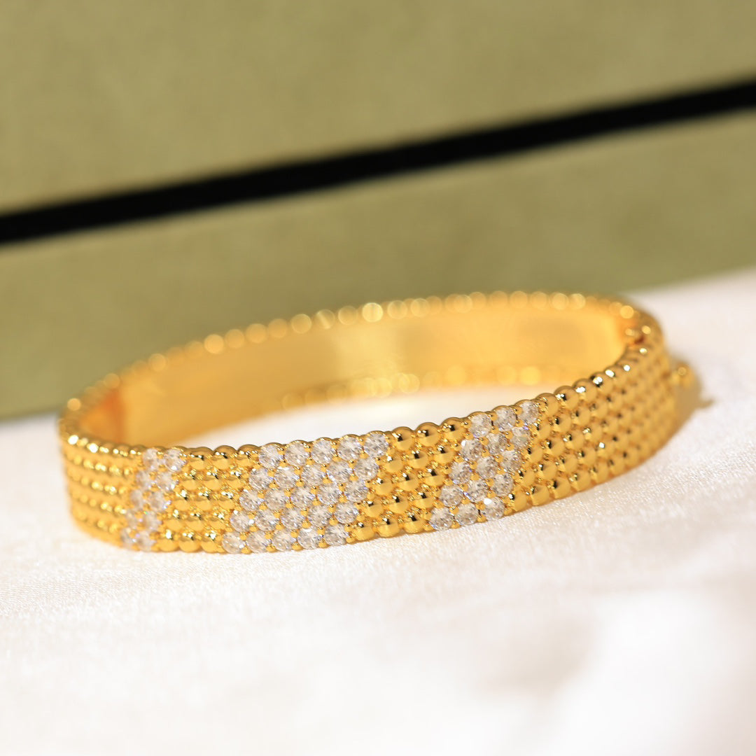 [⭐Aura]  FIVE-ROW DIAMOND BRACELET