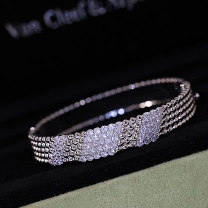 [⭐Aura]  FIVE-ROW DIAMOND BRACELET