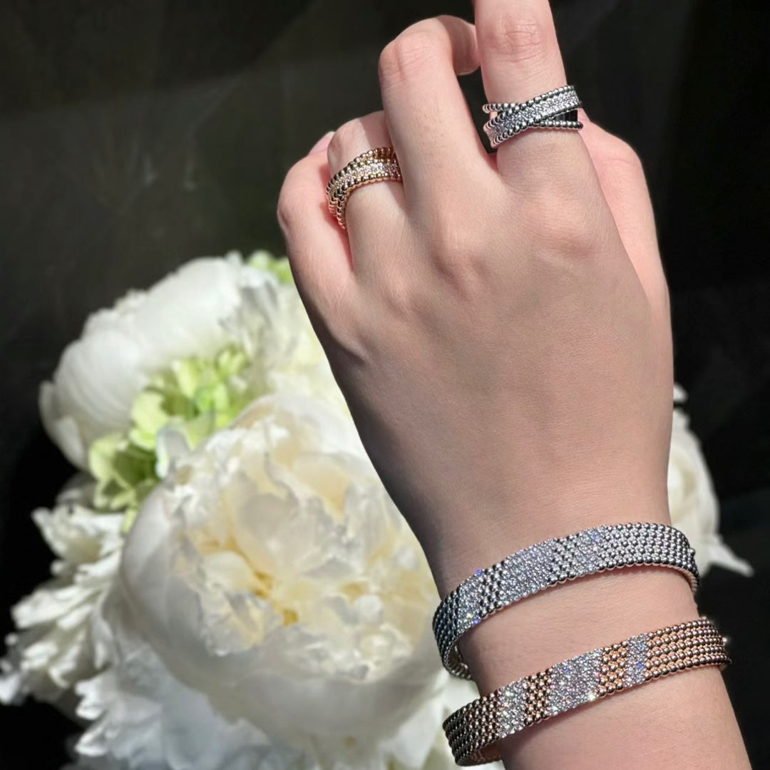 [⭐Aura]  FIVE-ROW DIAMOND BRACELET