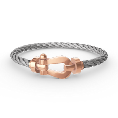 [⭐Aura]FORCE LARGE HORSESHOE NO DIAMOND BRACELET ROSE GOLD