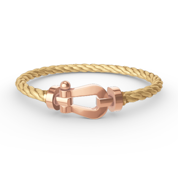 [⭐Aura]FORCE LARGE HORSESHOE NO DIAMOND BRACELET ROSE GOLD