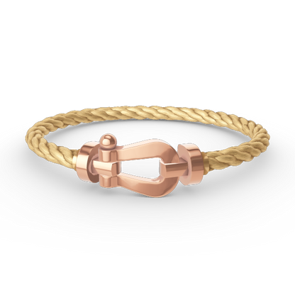[⭐Aura]FORCE LARGE HORSESHOE NO DIAMOND BRACELET ROSE GOLD
