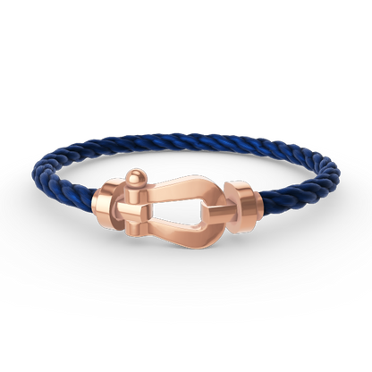 [⭐Aura]FORCE LARGE HORSESHOE NO DIAMOND BRACELET ROSE GOLD