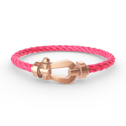 [⭐Aura]FORCE LARGE HORSESHOE NO DIAMOND BRACELET ROSE GOLD