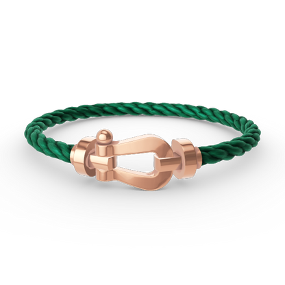 [⭐Aura]FORCE LARGE HORSESHOE NO DIAMOND BRACELET ROSE GOLD