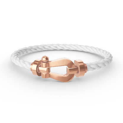 [⭐Aura]FORCE LARGE HORSESHOE NO DIAMOND BRACELET ROSE GOLD