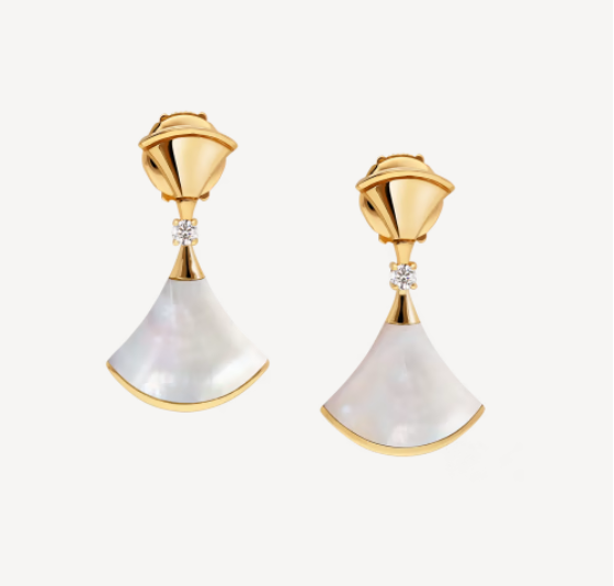 [⭐Aura]DREAM MOP 1 DIAMOND EARRINGS