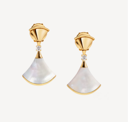 [⭐Aura]DREAM MOP 1 DIAMOND EARRINGS