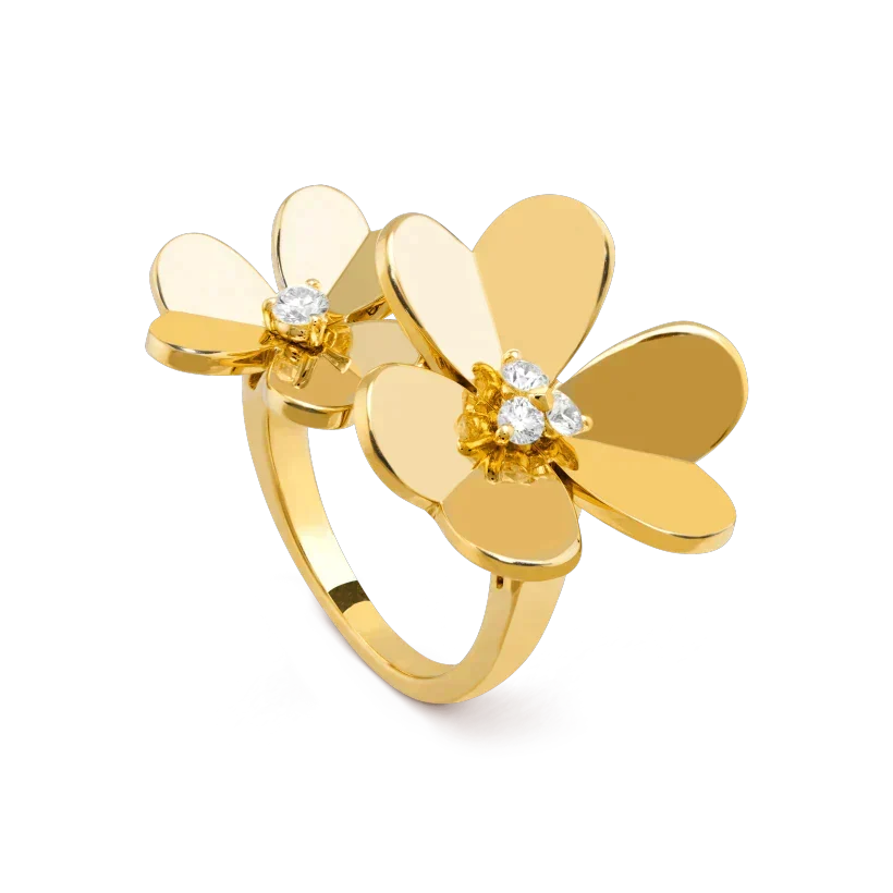 [⭐Aura]CLOVER COMOS GOLD DIAMOND RING