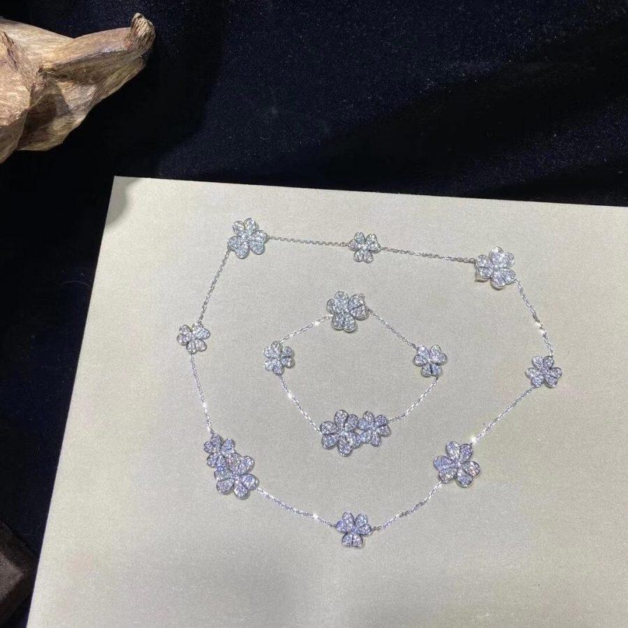 [⭐Aura]FRIVOLE SILVER 5 FLOWERS BRACELET