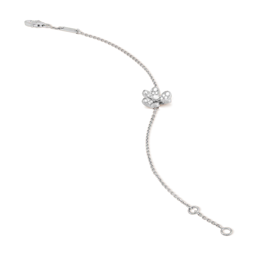 [⭐Aura]FRIVOLE SILVER FLOWER DIAMOND BRACELET