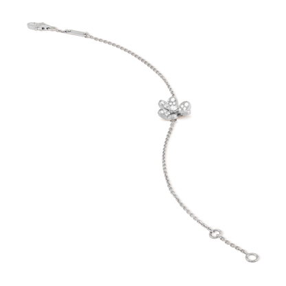 [⭐Aura]FRIVOLE SILVER FLOWER DIAMOND BRACELET