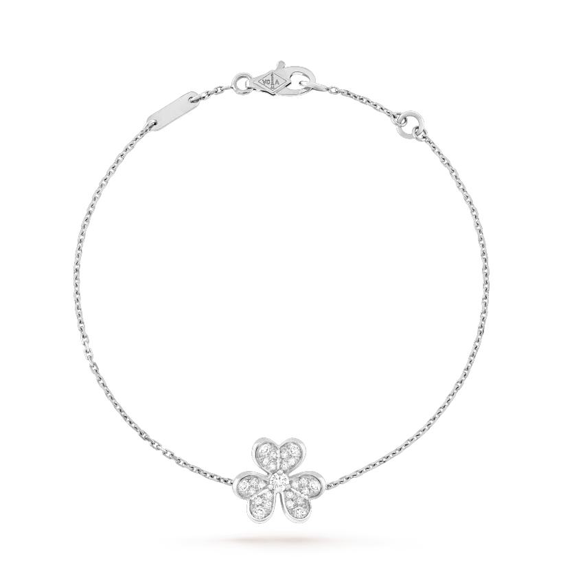 [⭐Aura]FRIVOLE SILVER FLOWER DIAMOND BRACELET