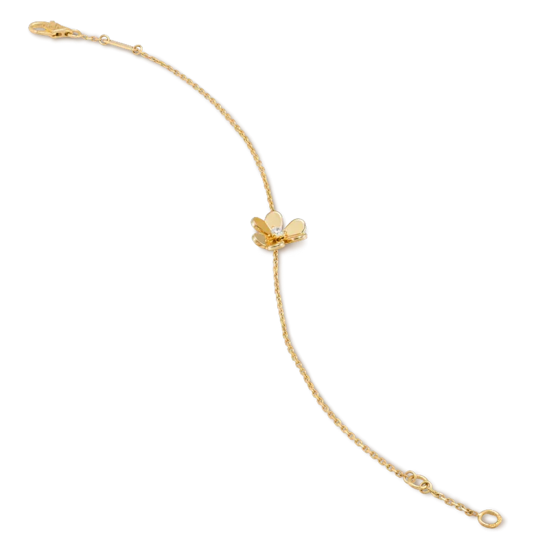 [⭐Aura]FRIVOLE GOLD FLOWER PINK MALACHITE BRACELET