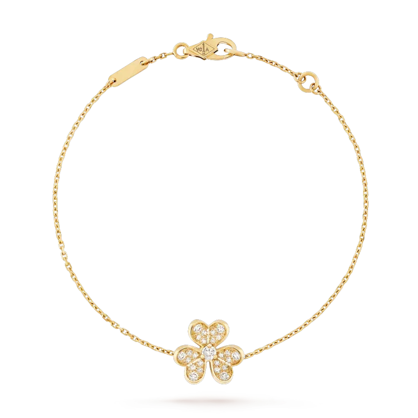 [⭐Aura]FRIVOLE GOLD FLOWER DIAMOND BRACELET