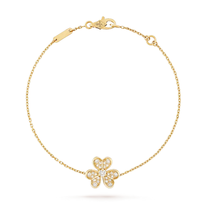 [⭐Aura]FRIVOLE GOLD FLOWER DIAMOND BRACELET