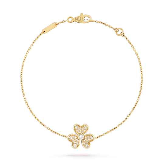 [⭐Aura]FRIVOLE GOLD FLOWER DIAMOND BRACELET
