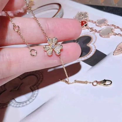 [⭐Aura]FRIVOLE GOLD FLOWER DIAMOND BRACELET