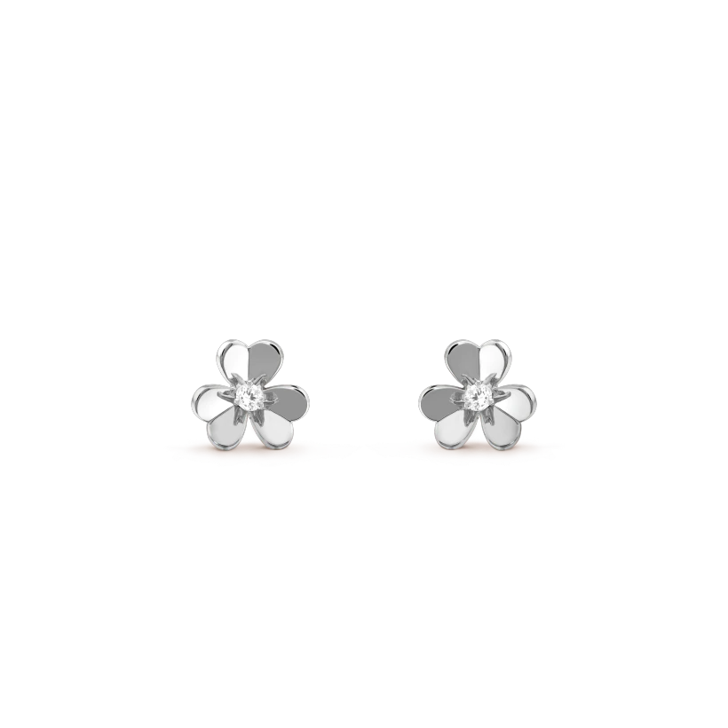 [⭐Aura]FRIVOLE MINI SILVER FLOWER EARRINGS