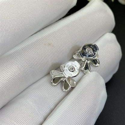 [⭐Aura]FRIVOLE MINI SILVER FLOWER EARRINGS