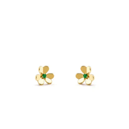 [⭐Aura]FRIVOLE  FLOWER MALACHITE EARRINGS