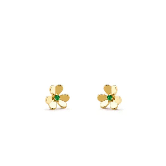 [⭐Aura]FRIVOLE  FLOWER MALACHITE EARRINGS