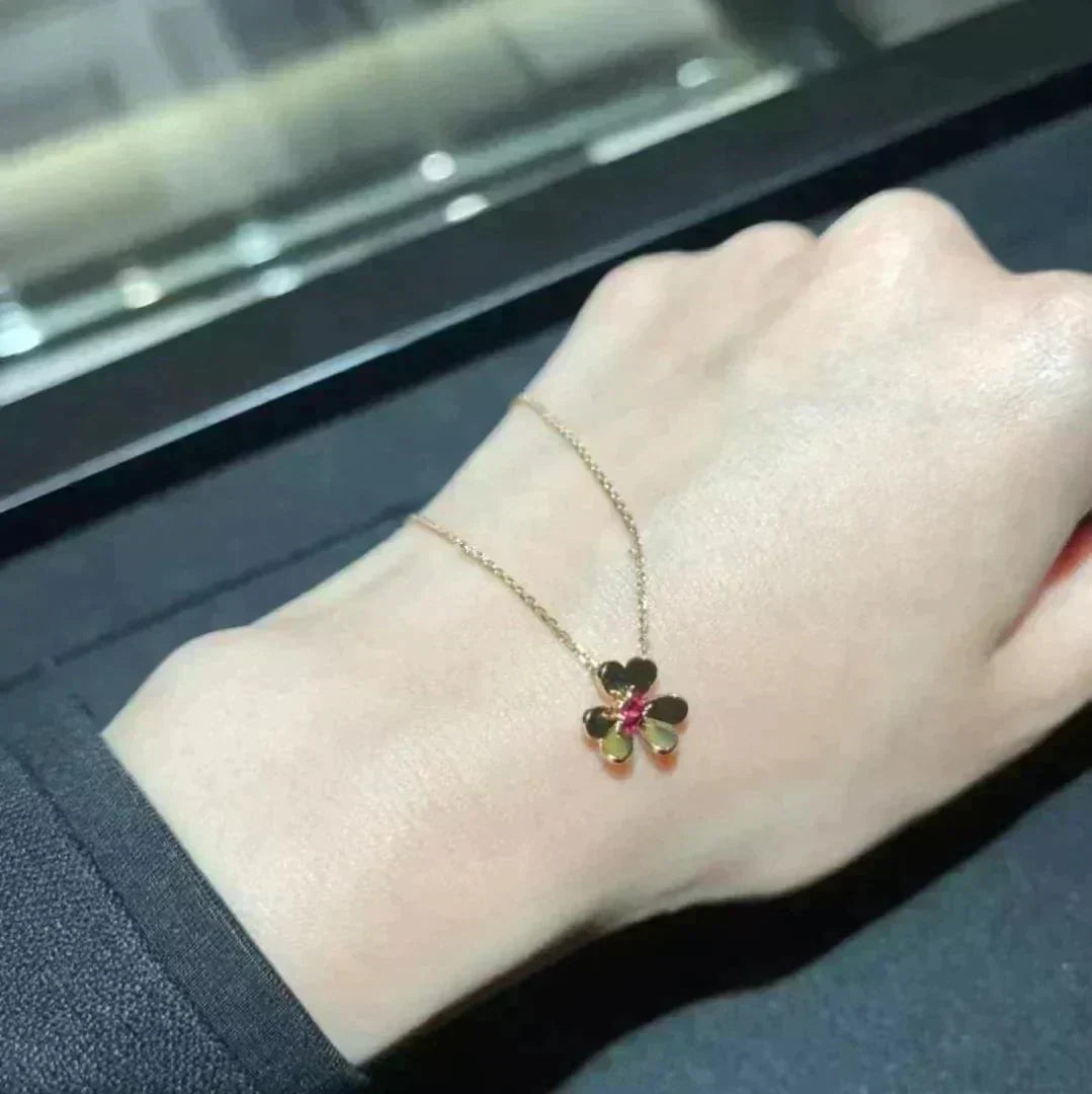 [⭐Aura]FRIVOLE GOLD FLOWER NECKLACE