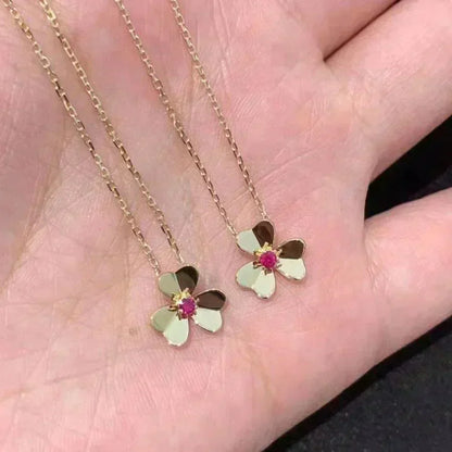 [⭐Aura]FRIVOLE GOLD FLOWER NECKLACE