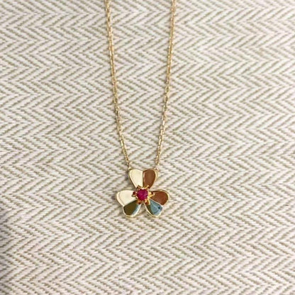 [⭐Aura]FRIVOLE GOLD FLOWER NECKLACE
